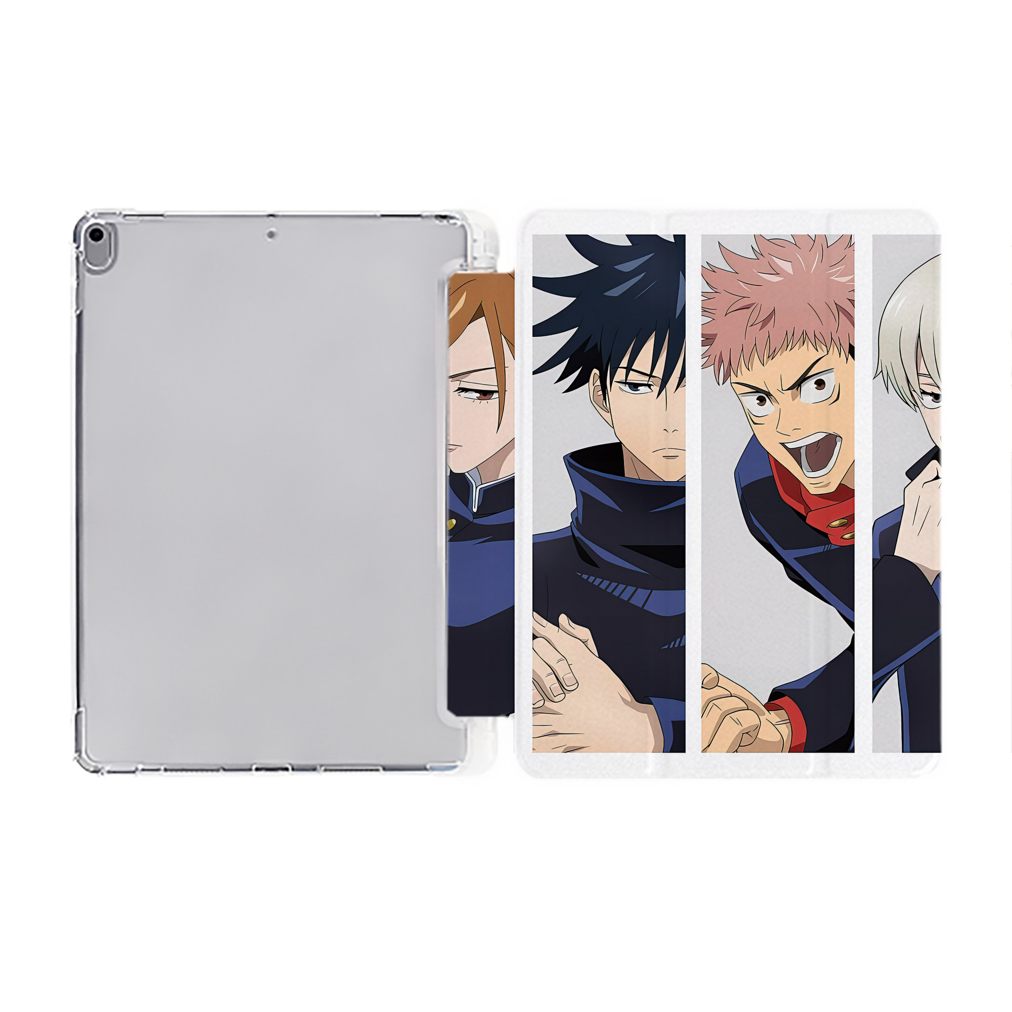 （画像用） SPY×FAMILY间谍家家酒 IPad ケース ペン収納付き 三つ折りスタンド PUレザー×シリコン 対応機種9.5/10.5/10.9インチ